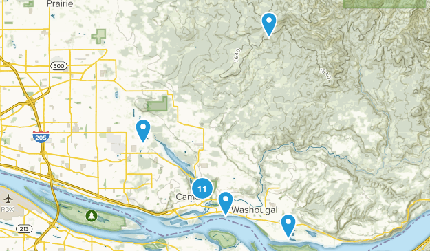 Camas, Washington Map