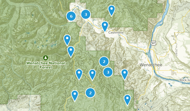 Cashmere, Washington Map