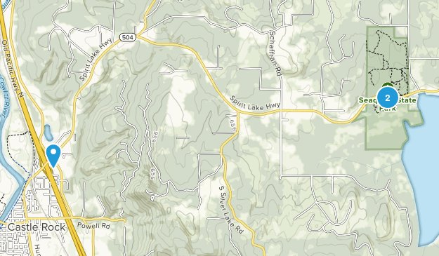 Castle Rock, Washington Map