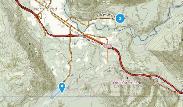 Cedar Falls, Washington Map