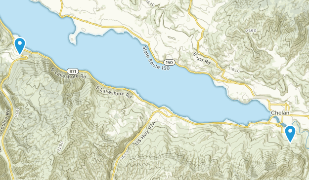 Chelan, Washington Map