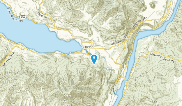 Chelan, État de Washington Map