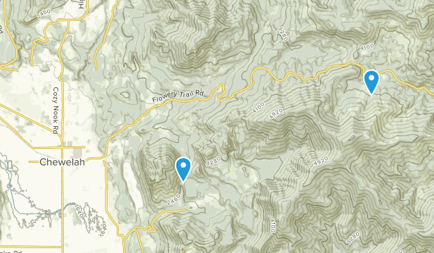 Chewelah, Washington Map