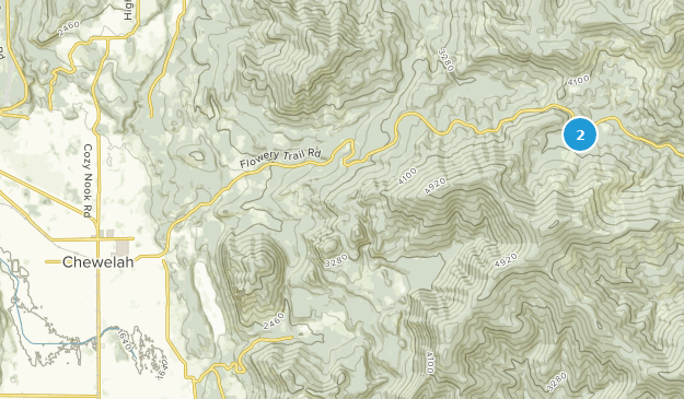 Chewelah, État de Washington Map