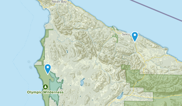Clallam Bay, Washington Map