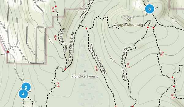 Coal Creek, Washington Map