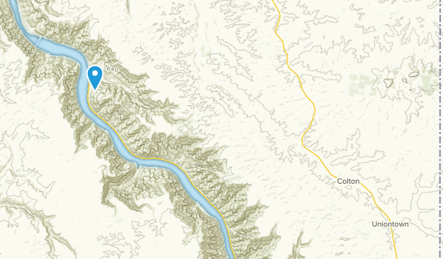 Colton, État de Washington Map