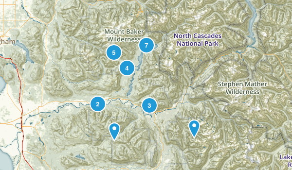 Concrete Washington Map