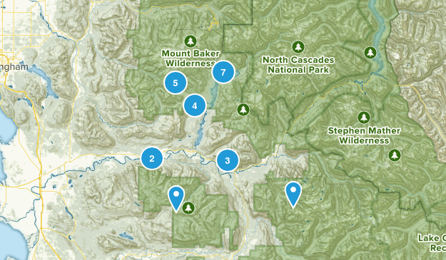 Concrete, Washington Map