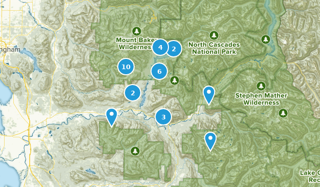 Concrete, Washington Map
