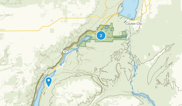 Coulee City, Washington Map