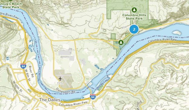 Dallesport, État de Washington Map