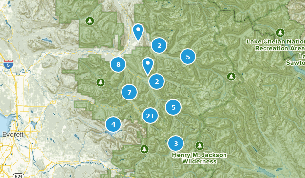 Darrington, Washington Map
