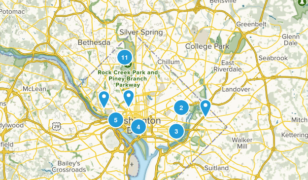 Washington, District of Columbia Map