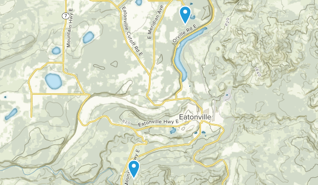 Eatonville, Washington Map
