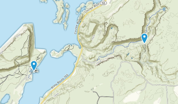 Electric City, Washington Map
