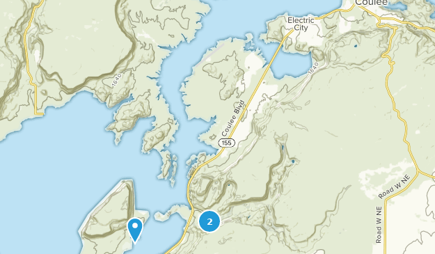 Electric City, Washington Map