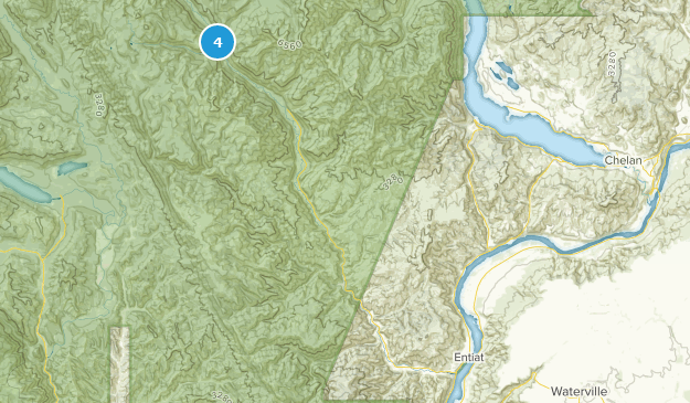 Entiat, État de Washington Map