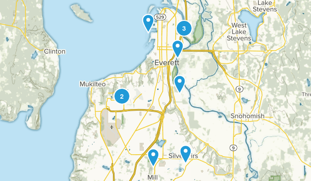 Everett, Washington Map