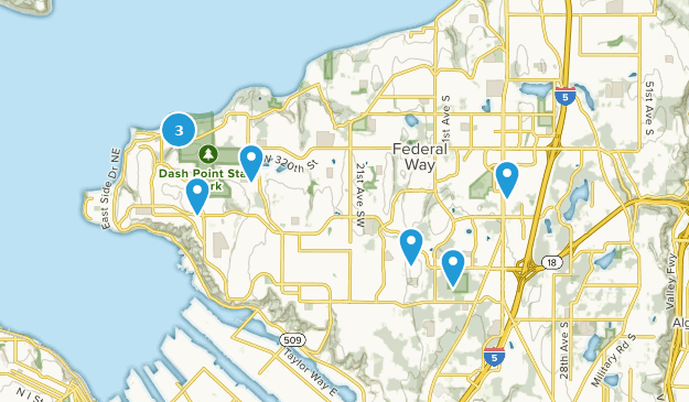 Federal Way, Washington Map