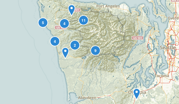 Forks, Washington Map