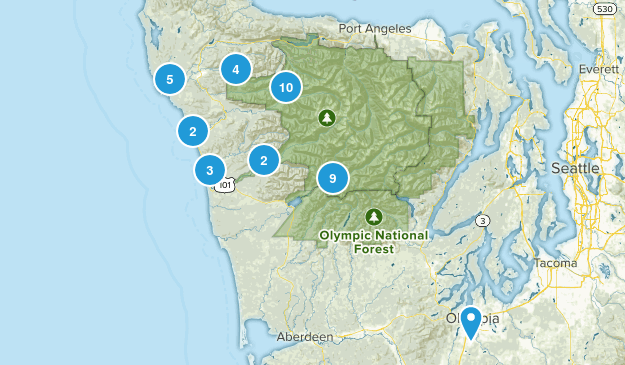 Forks, Washington Map