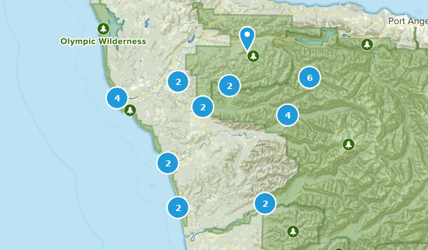 Forks, Washington Map