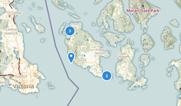 Friday Harbor, Washington Map