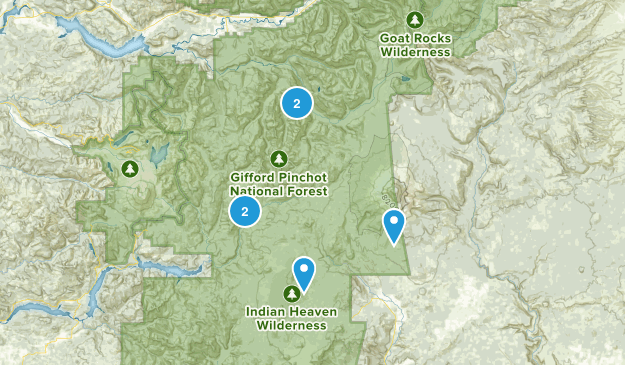 Gifford Pinchot, Washington Map