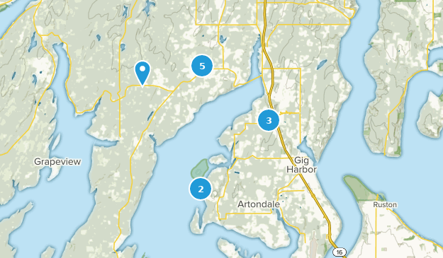 Gig Harbor, Washington Map