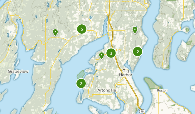 Gig Harbor, Washington Map