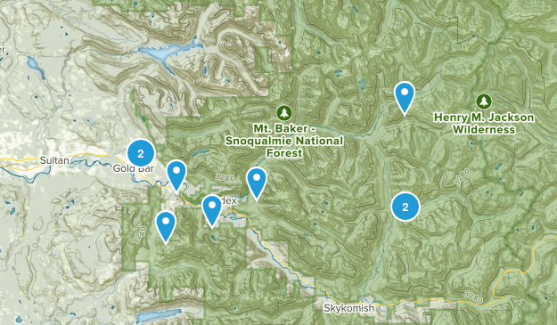 Gold Bar, Washington Map