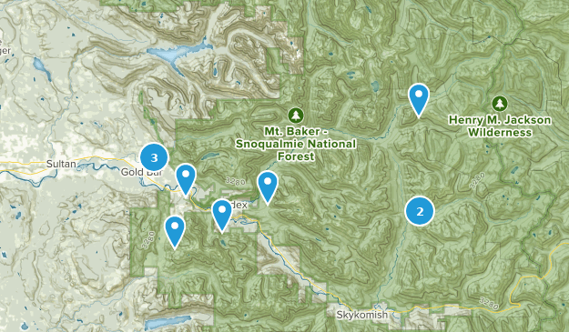 Gold Bar, Washington Map