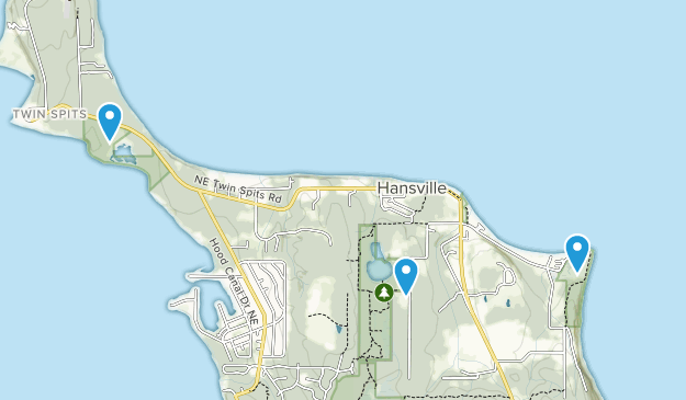 Hansville, Washington Map