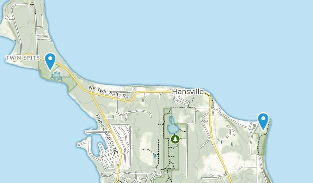 Hansville, État de Washington Map