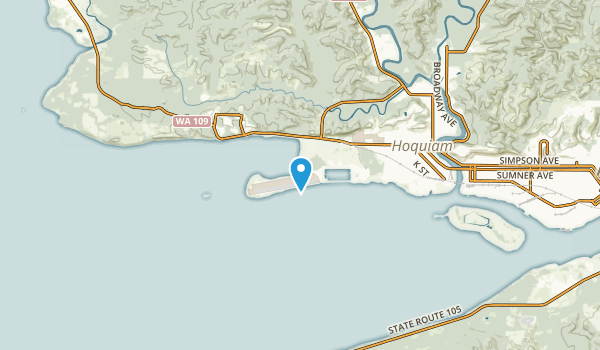 Hoquiam, Washington Map