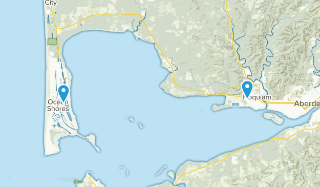Hoquiam, État de Washington Map