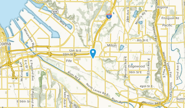 Hylebos Creek Mobile Home Park, Washington Map