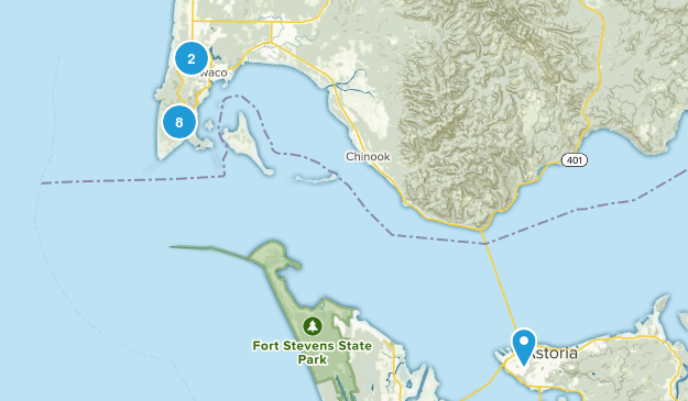 Ilwaco, Washington Map