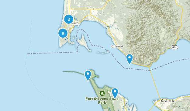 Ilwaco, État de Washington Map