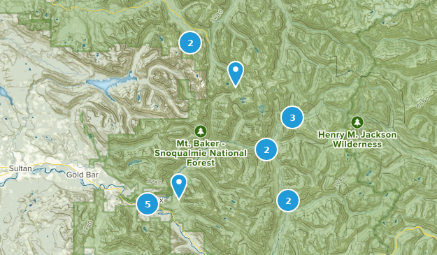 Index, Washington Map