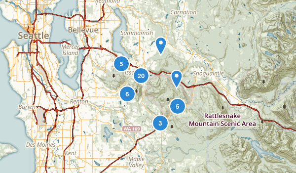 Issaquah, Washington Map