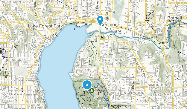 Kenmore, Washington Map