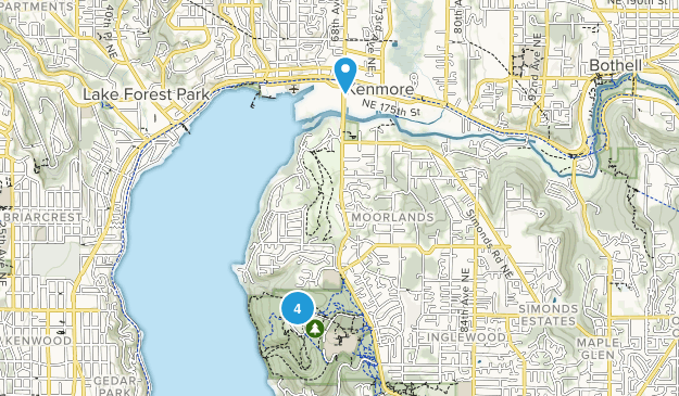 Kenmore, Washington Map