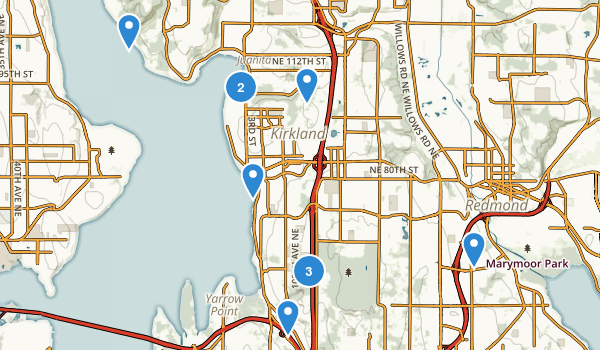 Kirkland, Washington Map