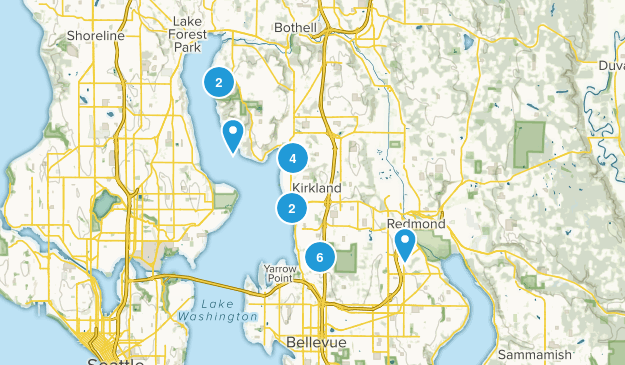 Kirkland, Washington Map