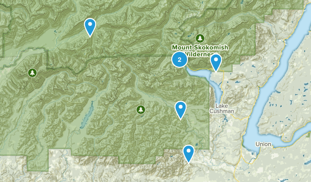 Lake Cushman, Washington Map