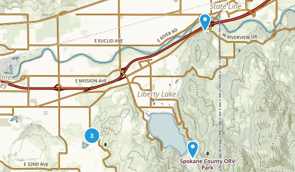 Liberty Lake, Washington Map