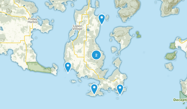 Lopez Island, Washington Map