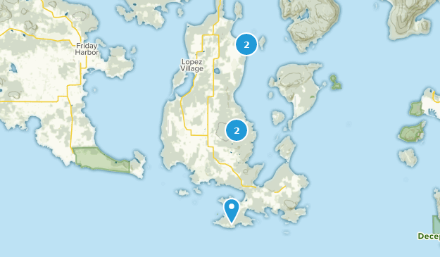 Lopez Island, Washington Map